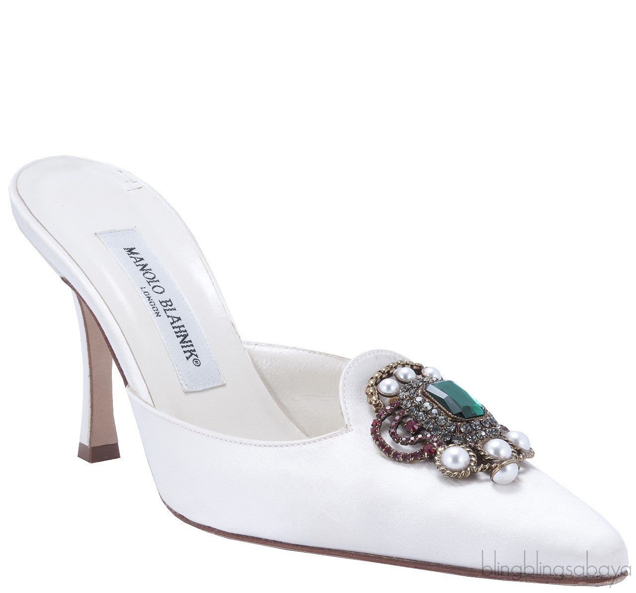 Ivory Eufra Mid Heel Sandals