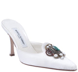 Ivory Eufra Mid Heel Sandals