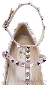 Citron Rockstud Flat Ballerina