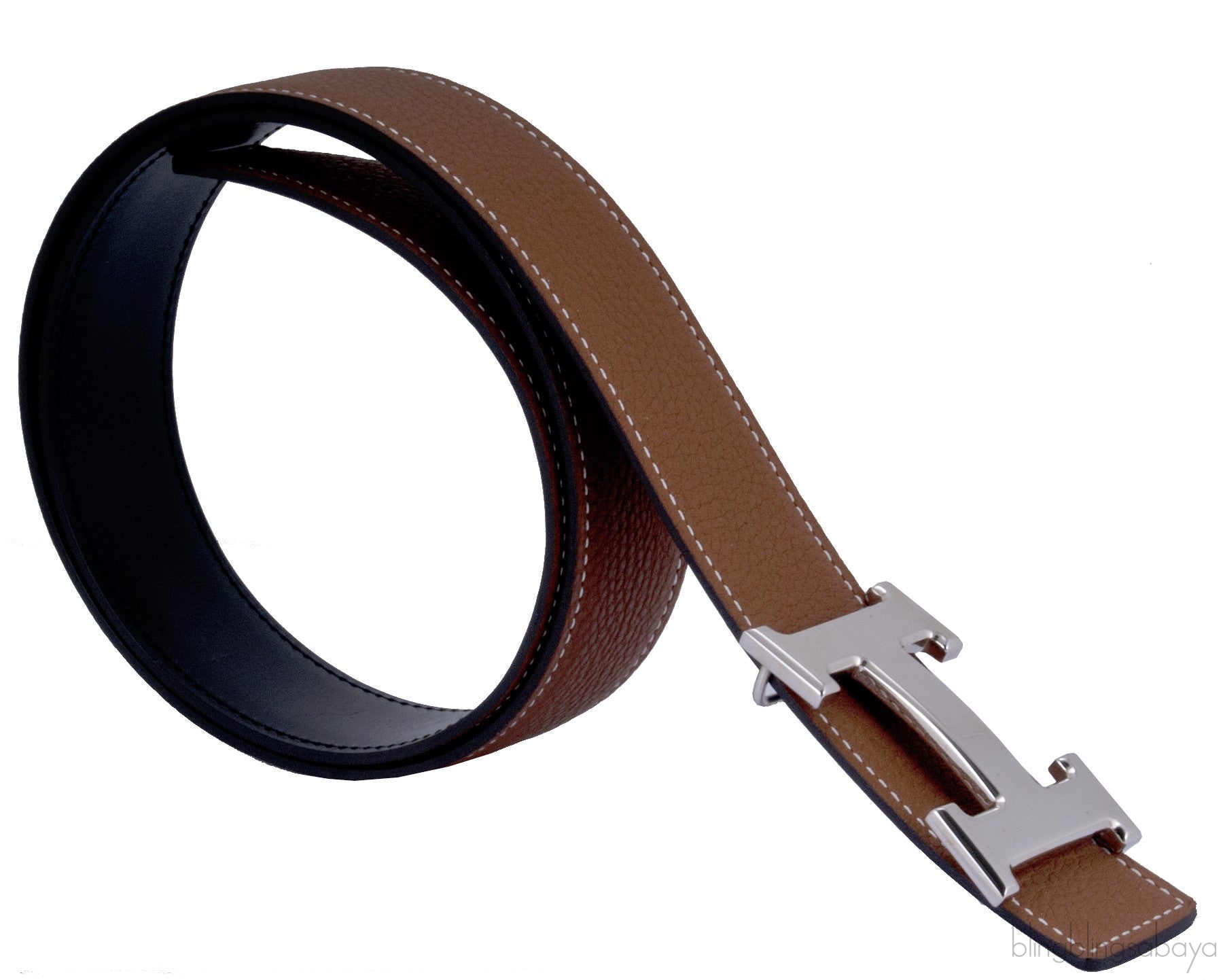 \"H\" Belt Gold / Black