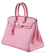 Birkin 35 Light Pink Ostrich GHW