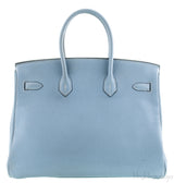 Birkin 35 Blue Lin Togo PHW