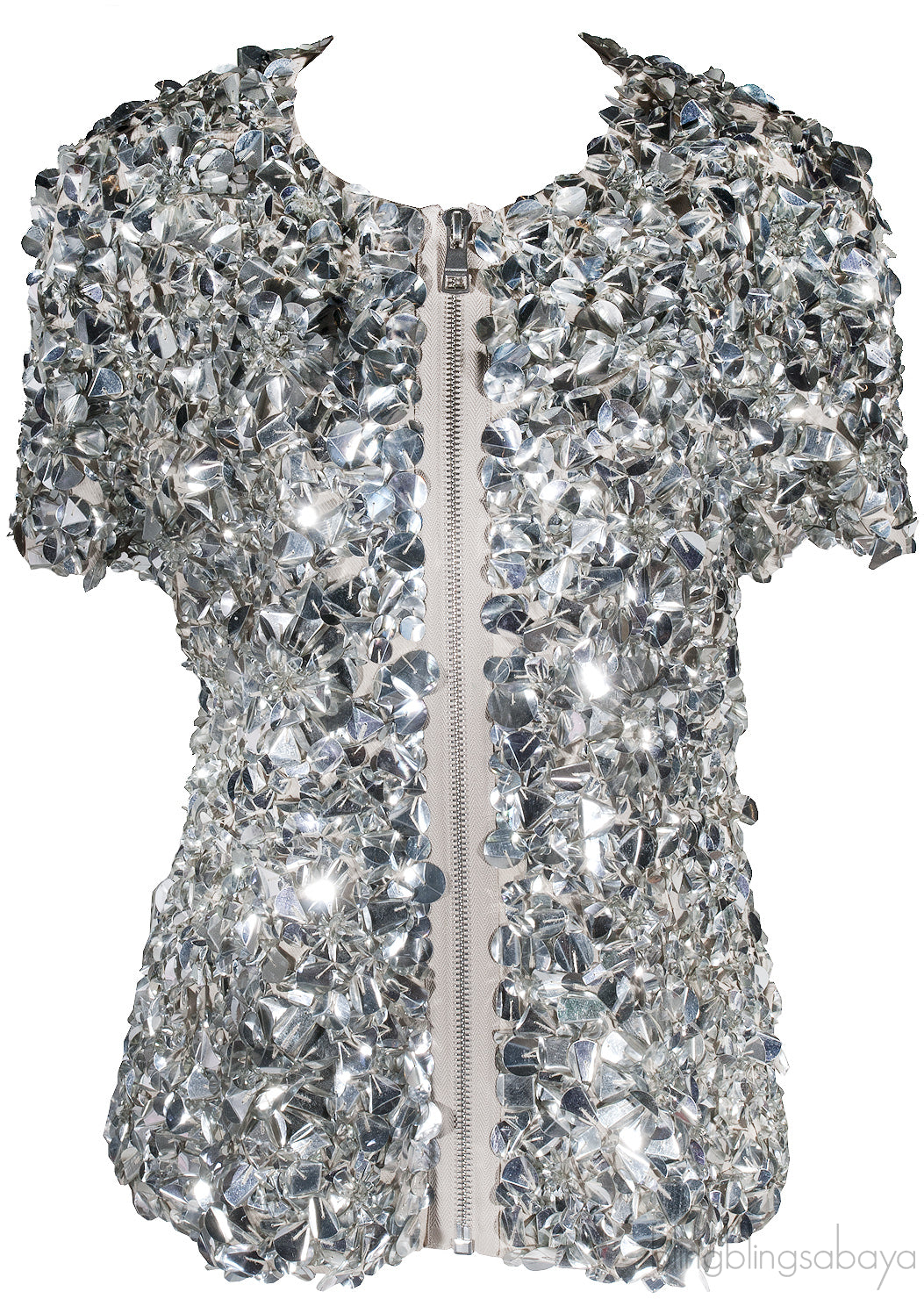 Silver Sequin Blouse