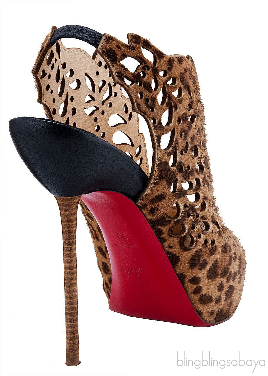 Markesling Leopard Cut-out Slingback