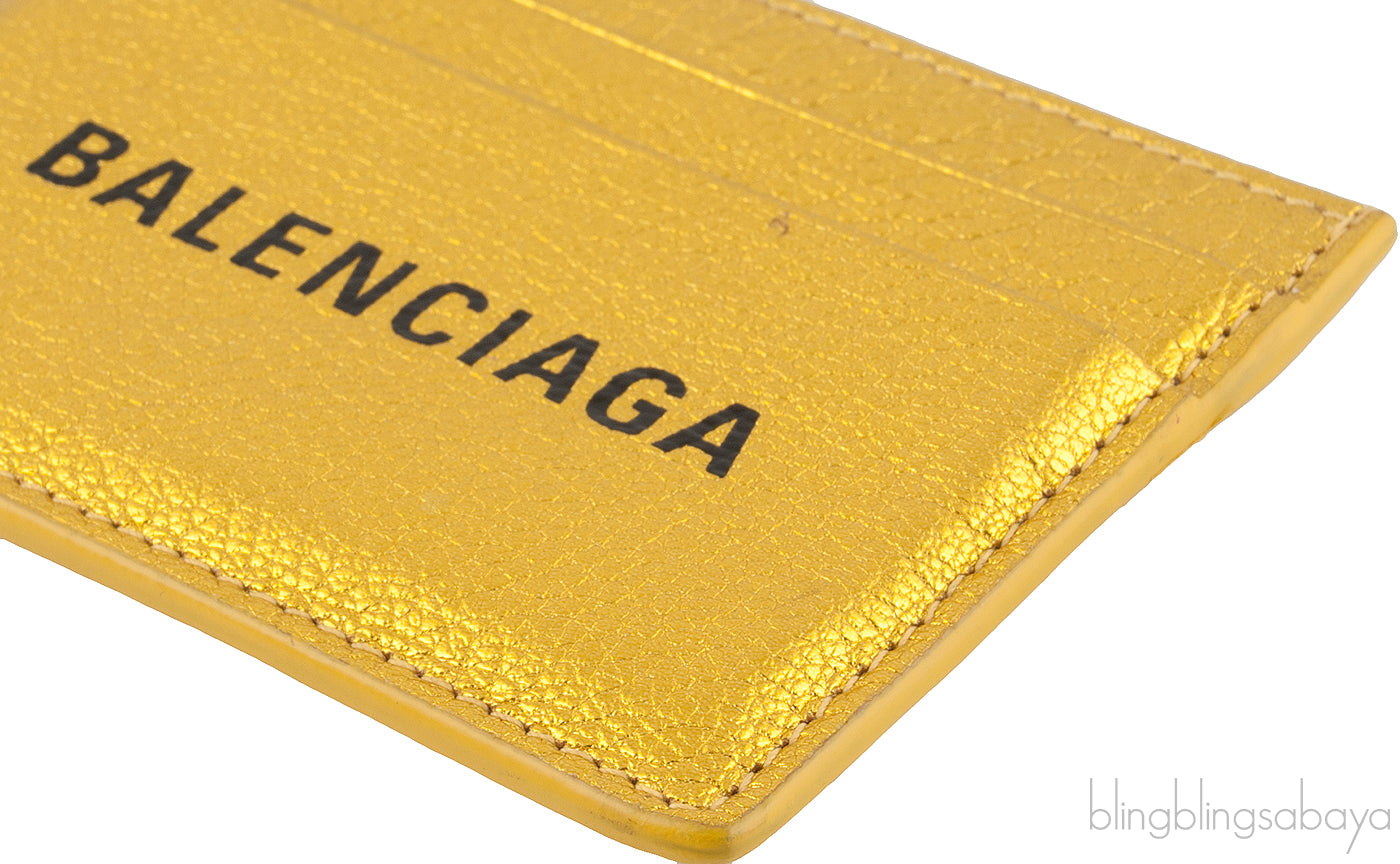 Metallic Gold Card Holder