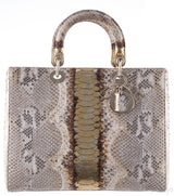 Lady Dior Natural & Gold Python*
