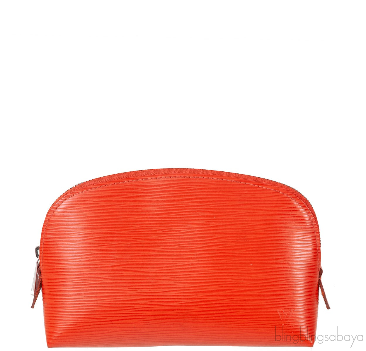 Louis Vuitton Orange Cosmetic Pouch Epi Leather