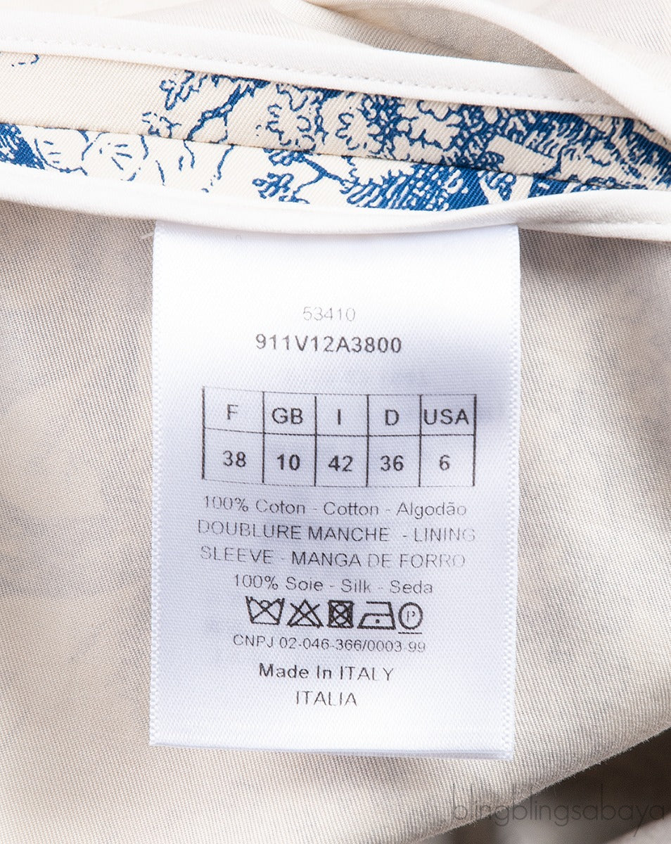 Blue Toile De Jouy Dior Blazer