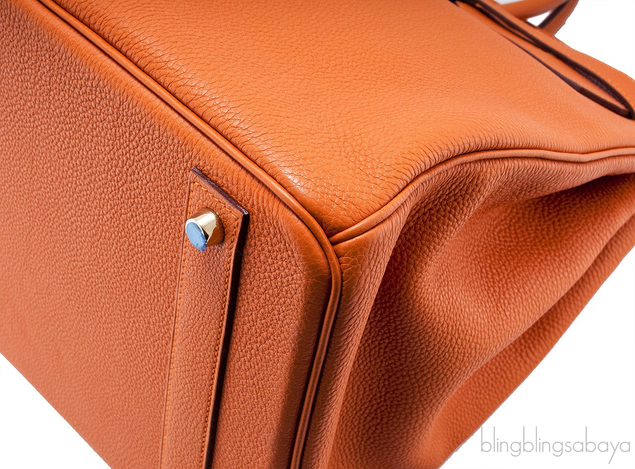 Birkin 40 Orange Togo GHW