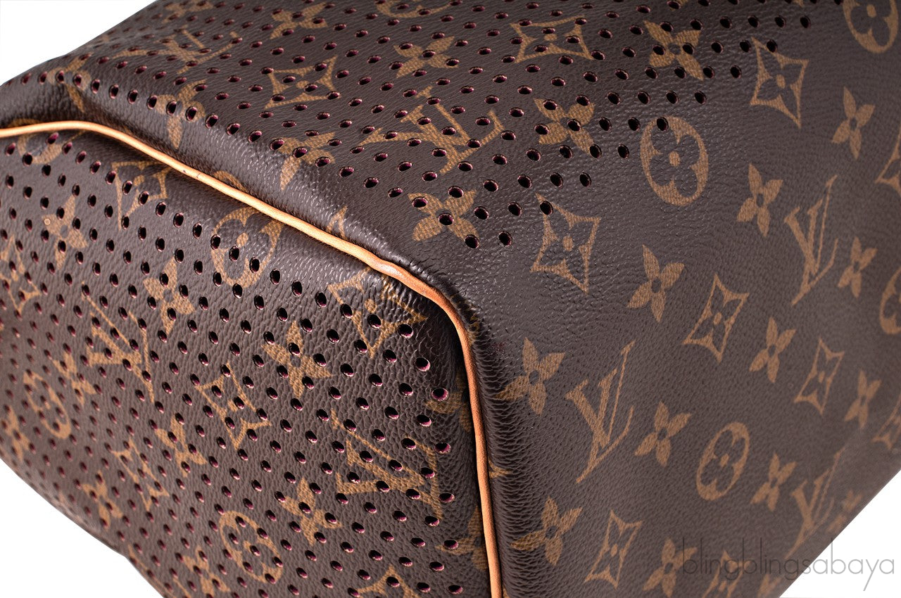 Monogram Perforated Speedy 30