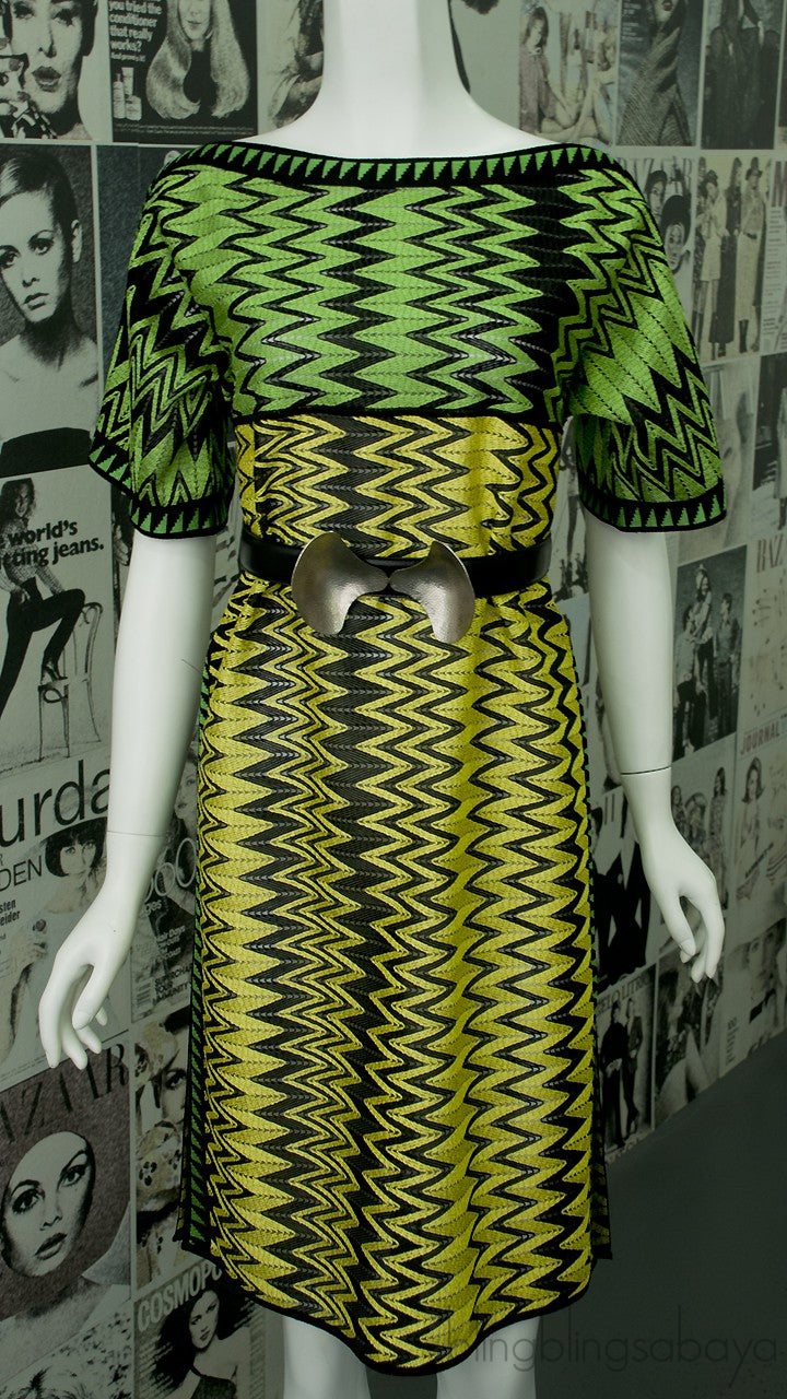 Black Sculptural Metal Bow Belt
