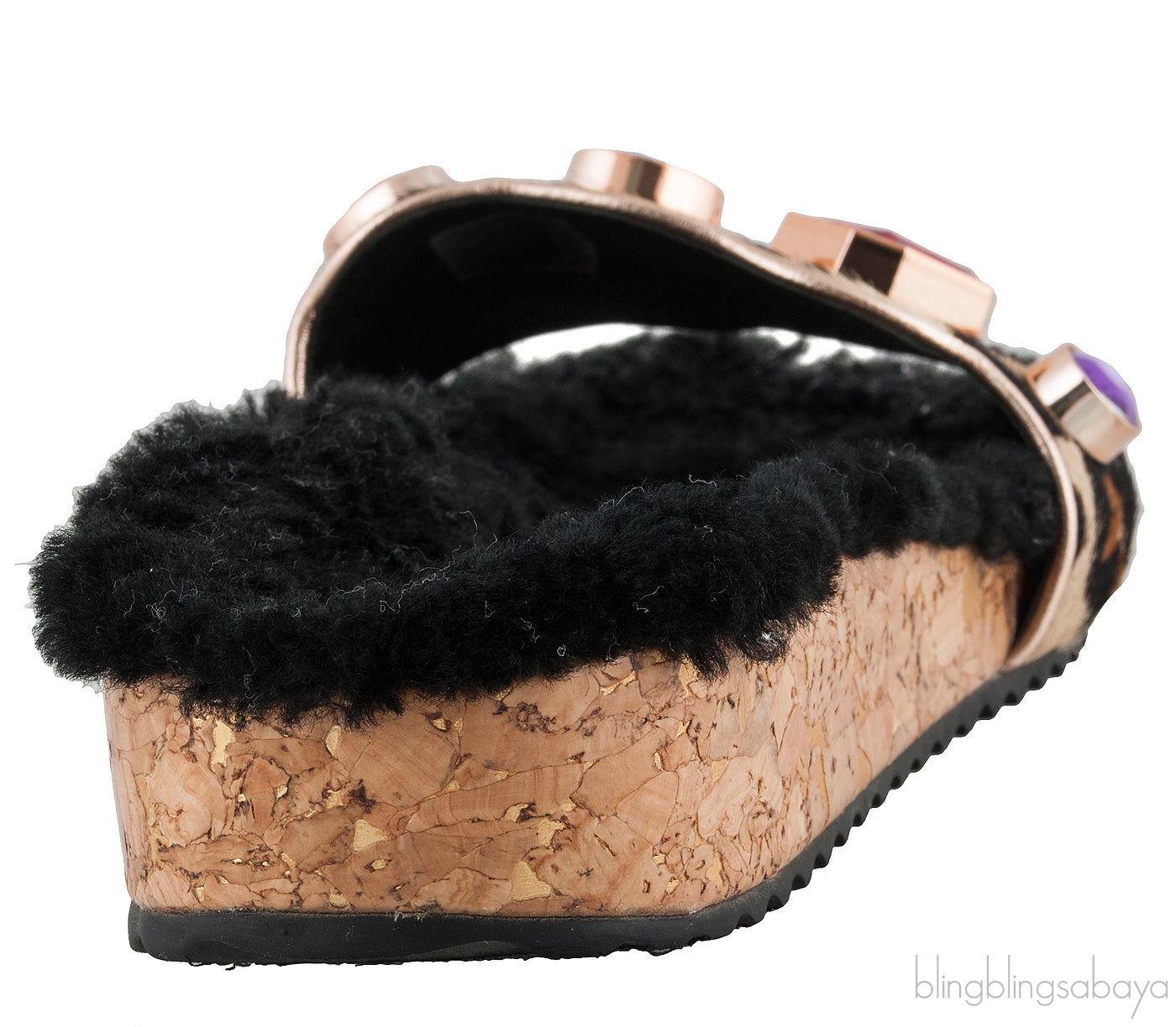 Lyla Gem Leopard Slide