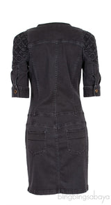 Black Denim Mini Dress