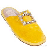 Hotel Vivier Strass Velvet Slippers