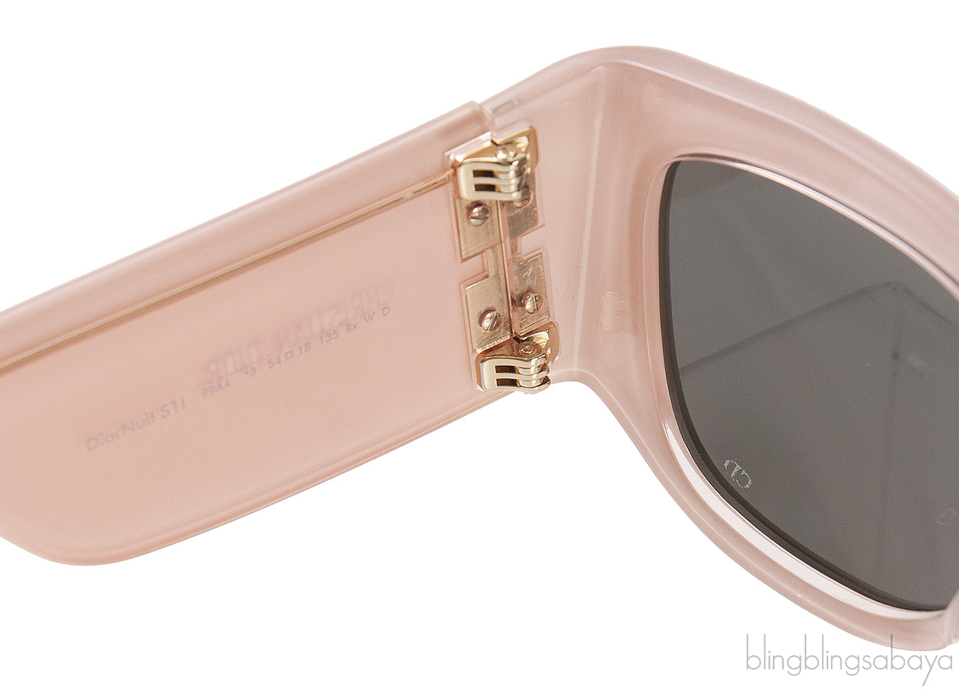 DiorNuit S11 99A4 White Pink Sunglasses