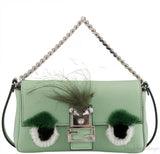 Green Micro Baguette Monster Bag