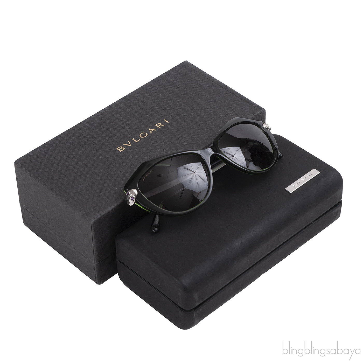 Bvlgari BV8186KB-827-T3 Polarized Green Sunglasses