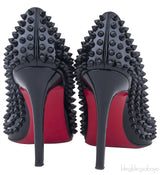 Pigalle Spikes Black Patent Pump