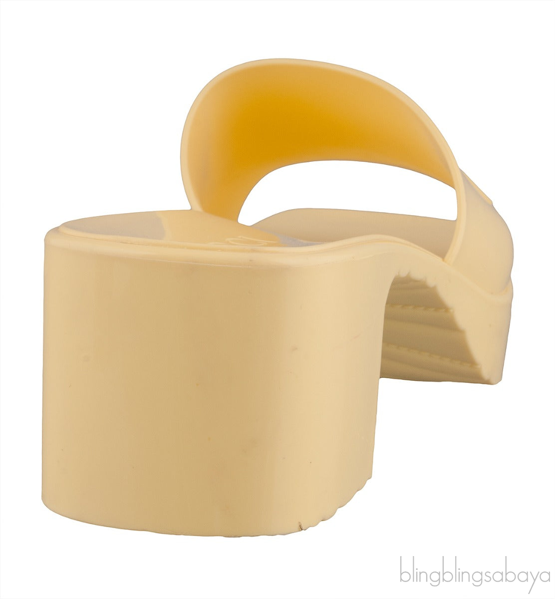 Yellow Rubber Slide Sandals