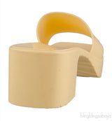 Yellow Rubber Slide Sandals