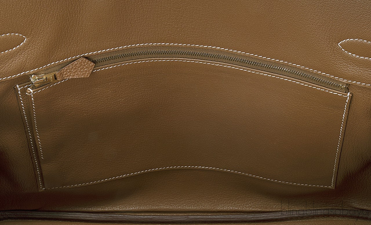 Birkin 35 Gold Taurillon Clem