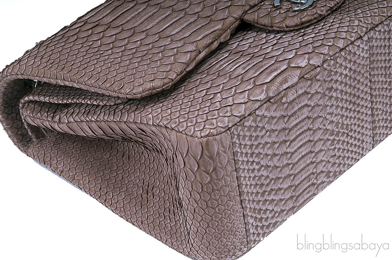 Jumbo CC Brown Python Flap