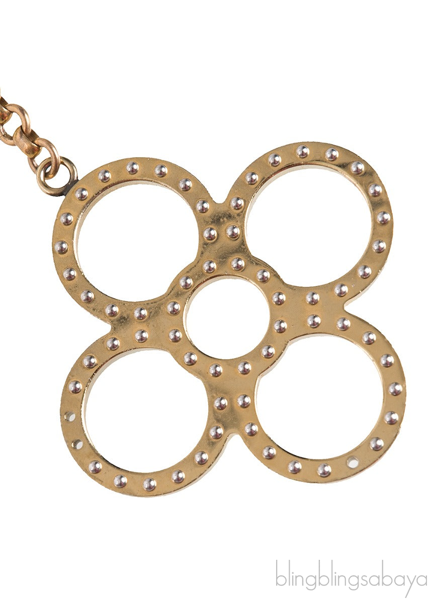 Monogram Bi-color Metal Charm