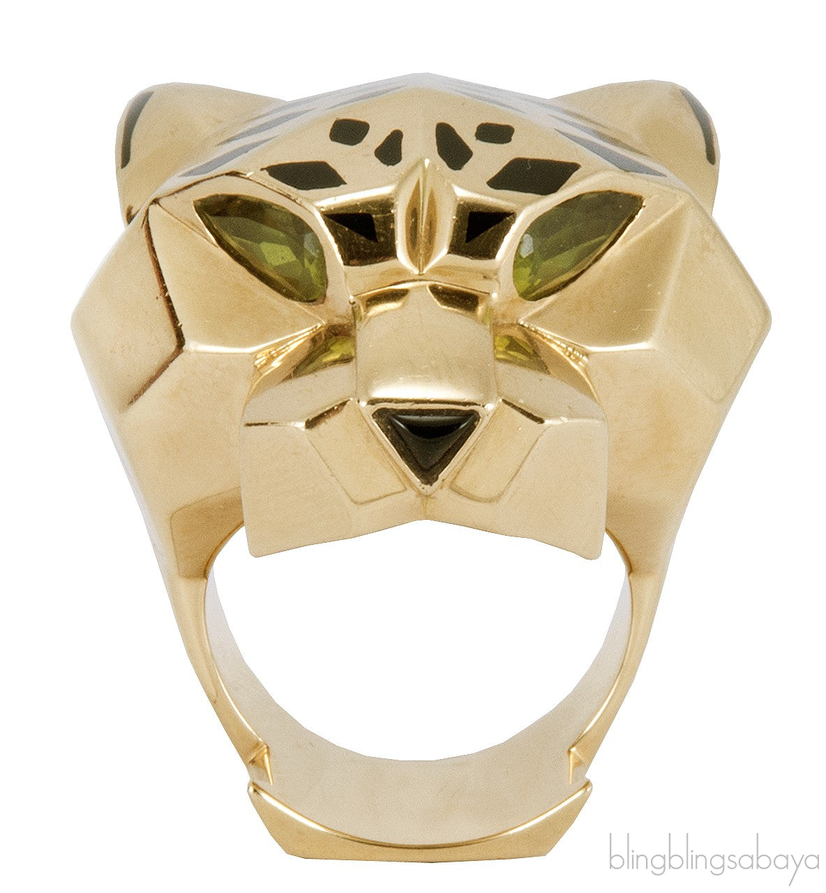 Yellow Gold Panthere Head Ring