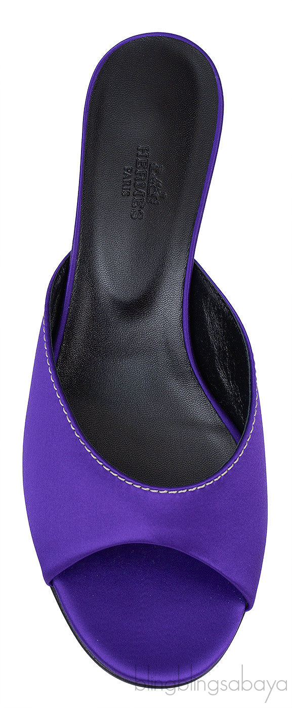 Hermes Marilyn 40 Sandals Violet Zinzolin