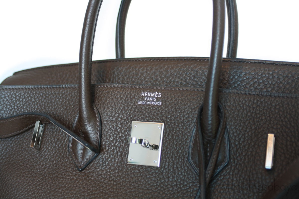 Birkin 35 Chocolate Taurillon Clem