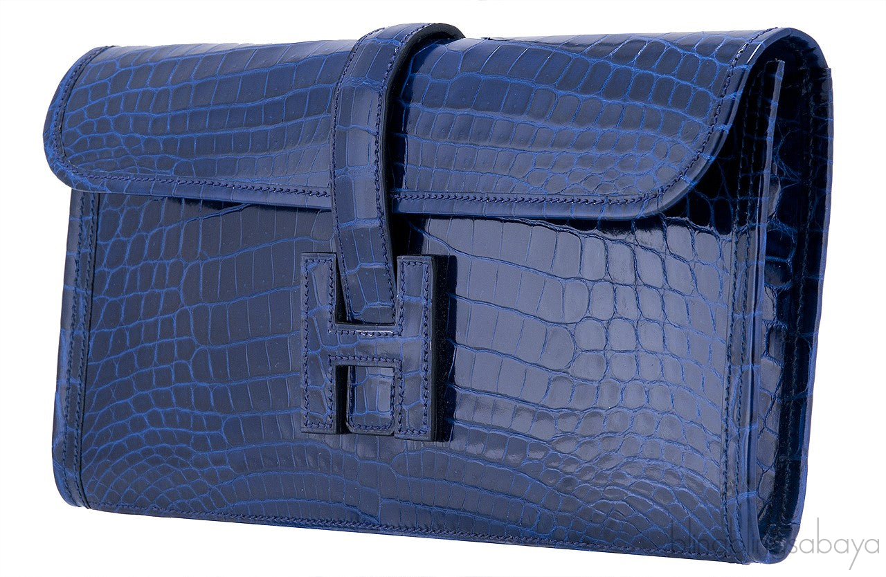 Jige Clutch Blue Niloticus