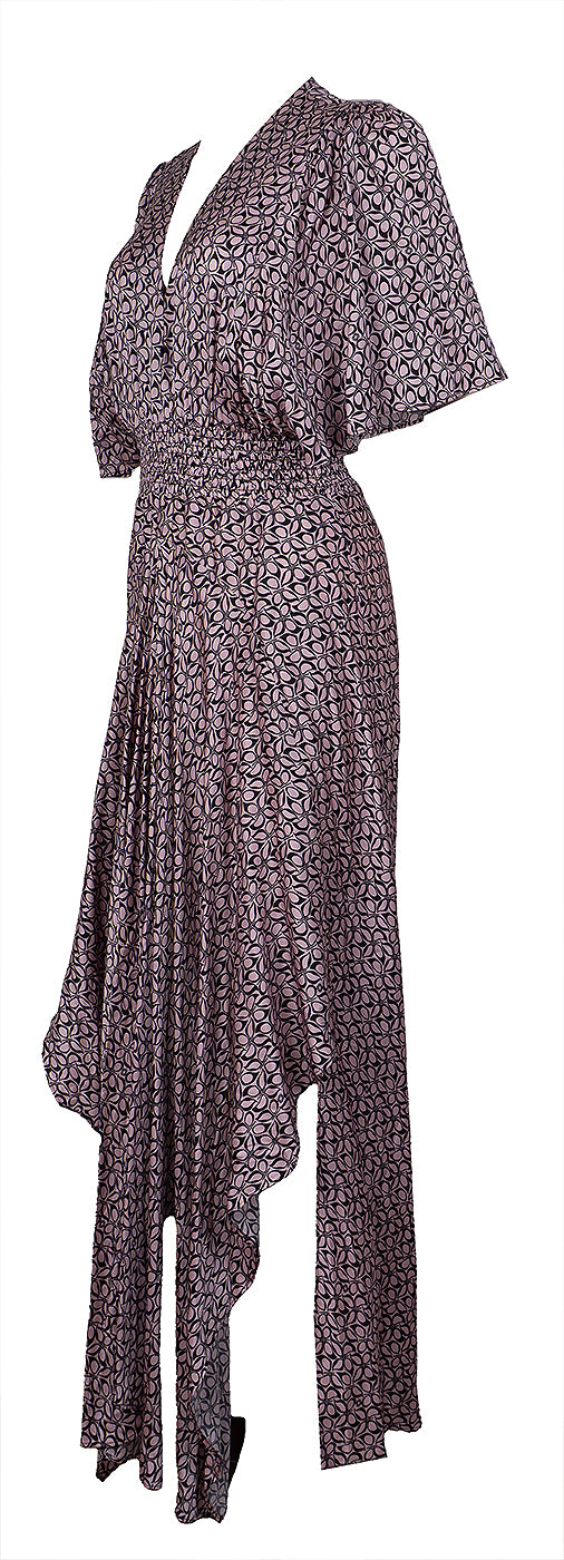 Maje Rachelia Satin Maxi Dress M
