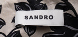 Sandro Perrine Black Floral Shirt M and Trouser L