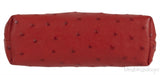Mini L14 Rust Ostrich Pouch