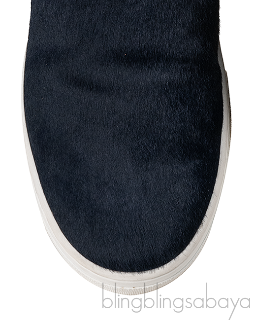 Celine Navy Blue Pony Sneakers