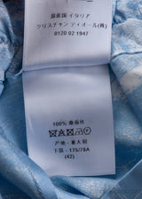 Dior Light Blue Toile De Jouy Motif Silk Trouser