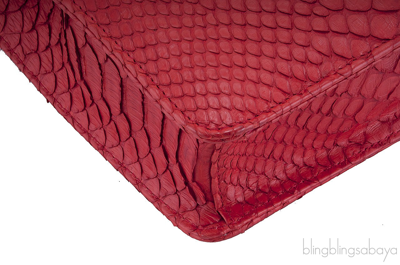 Red Python Clutch Grand