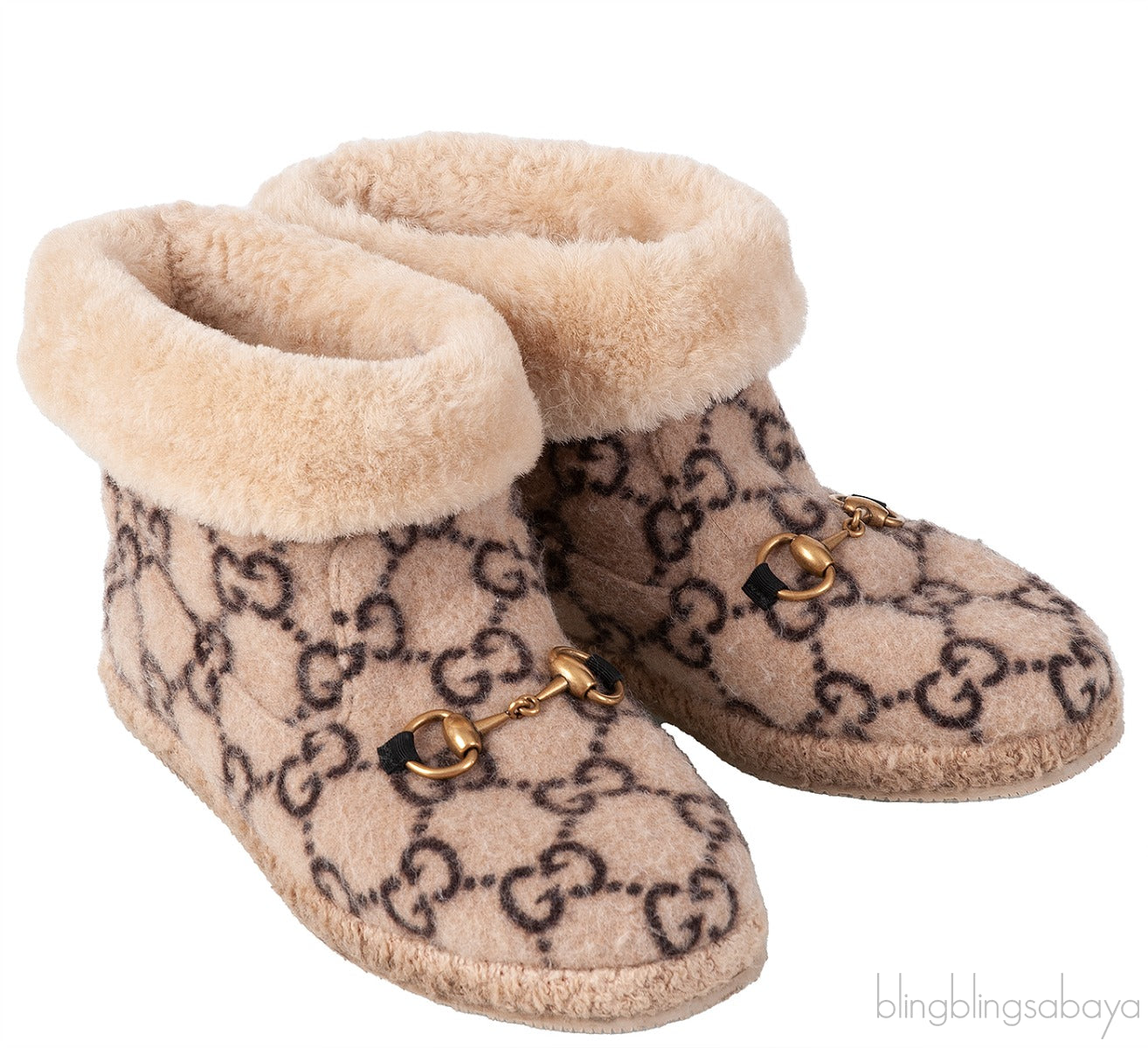 GG Horsebit Merino Ankle Boots