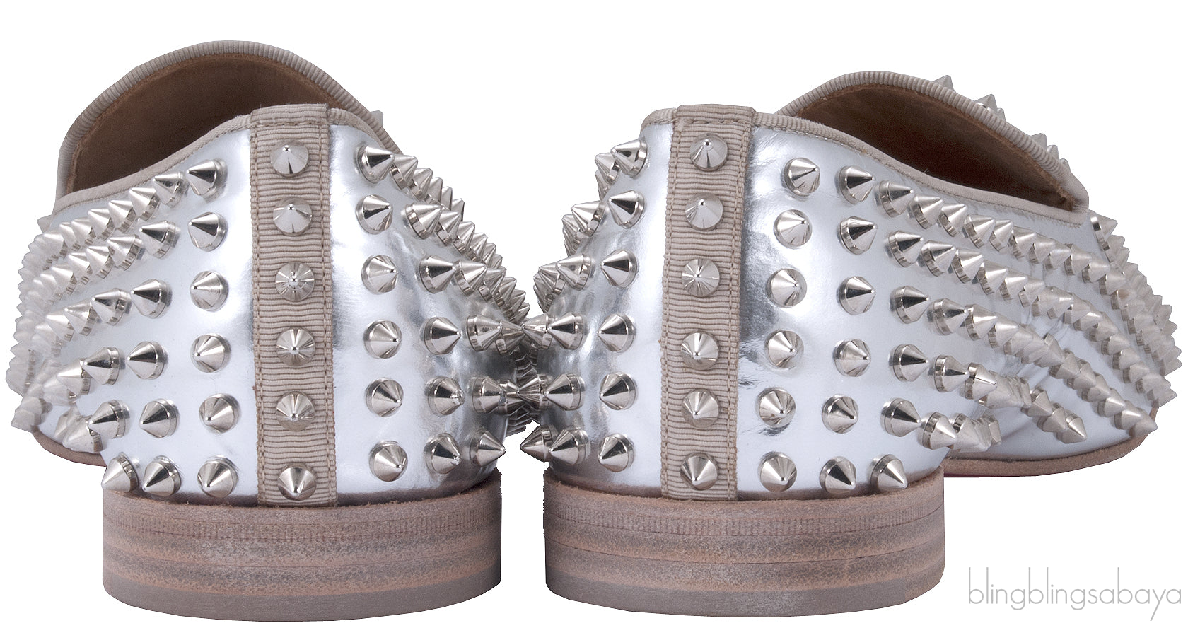 Dandelion Spike Silver Patent Men Loafer
