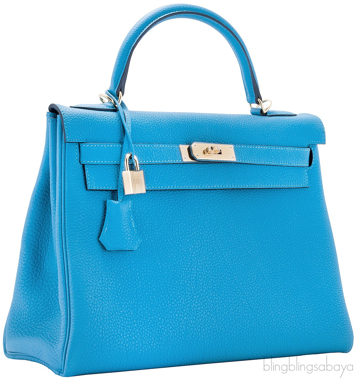 Kelly 32 Blue Turquoise Togo GHW