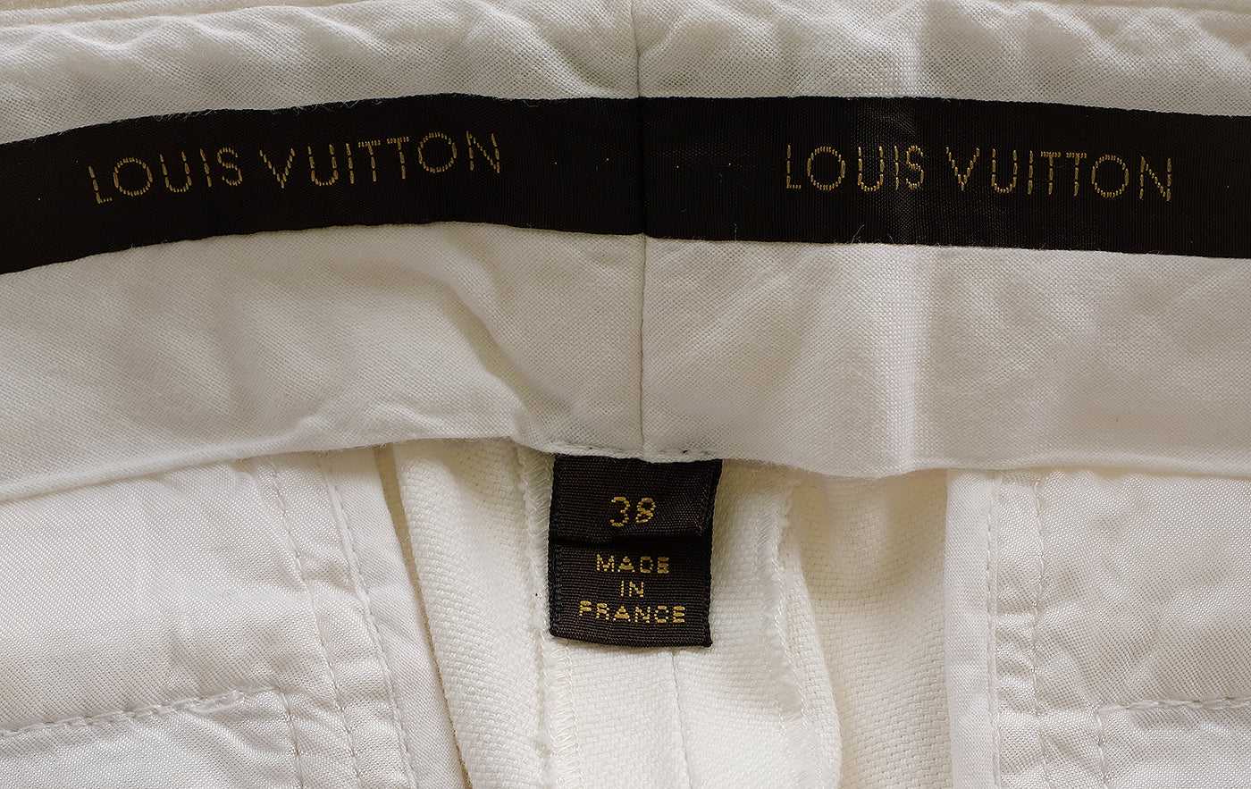 Louis Vuitton White Cropped Denim Trouser