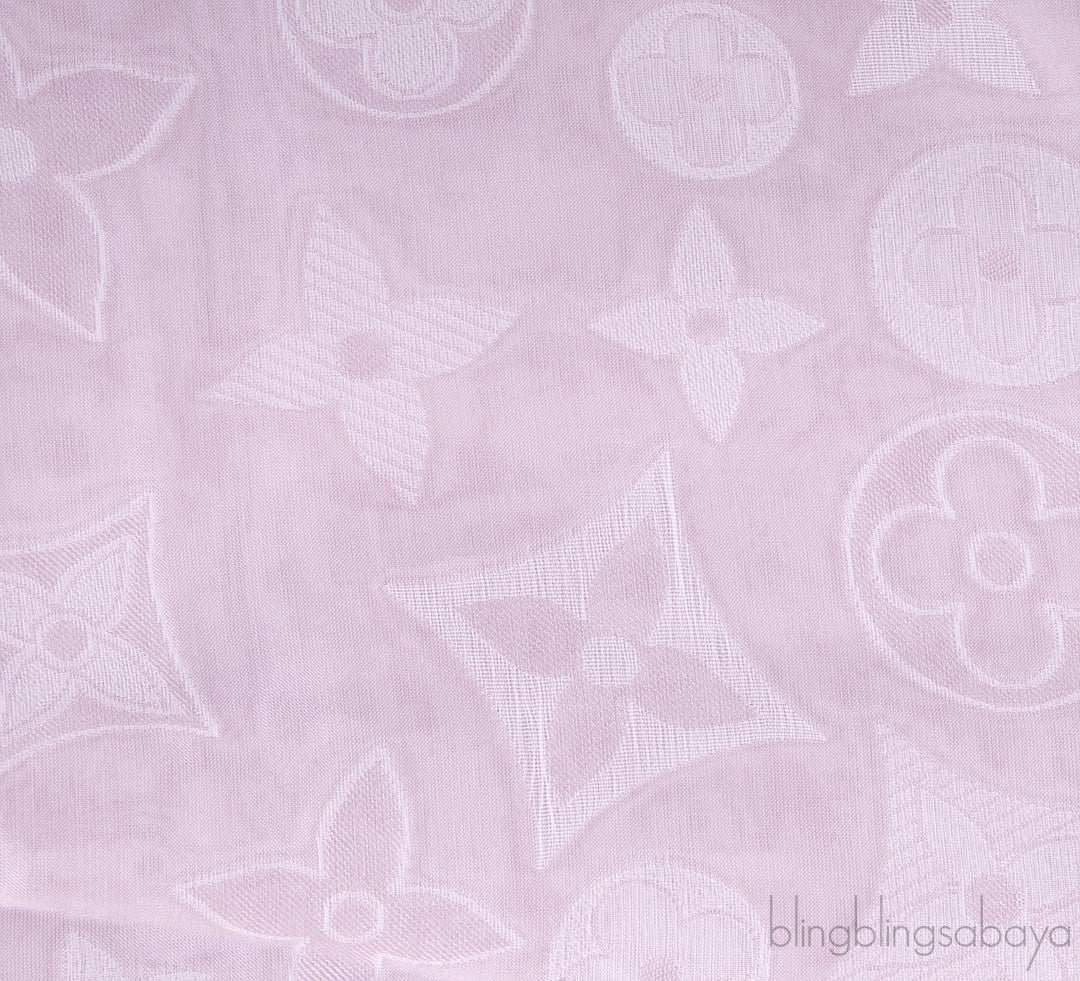 Bi-color Reversible Monogram Scarf