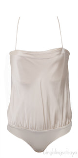 White Pearl Sleeveless Bodysuit