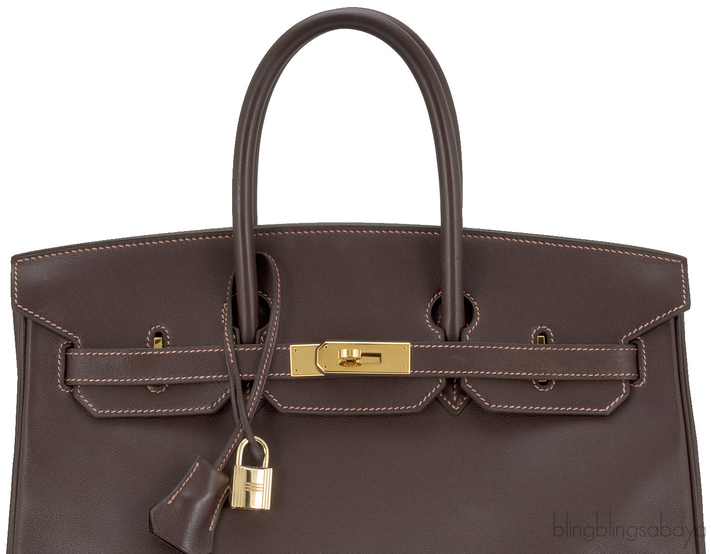 Birkin 35 Veau Gulliver Havane GHW*