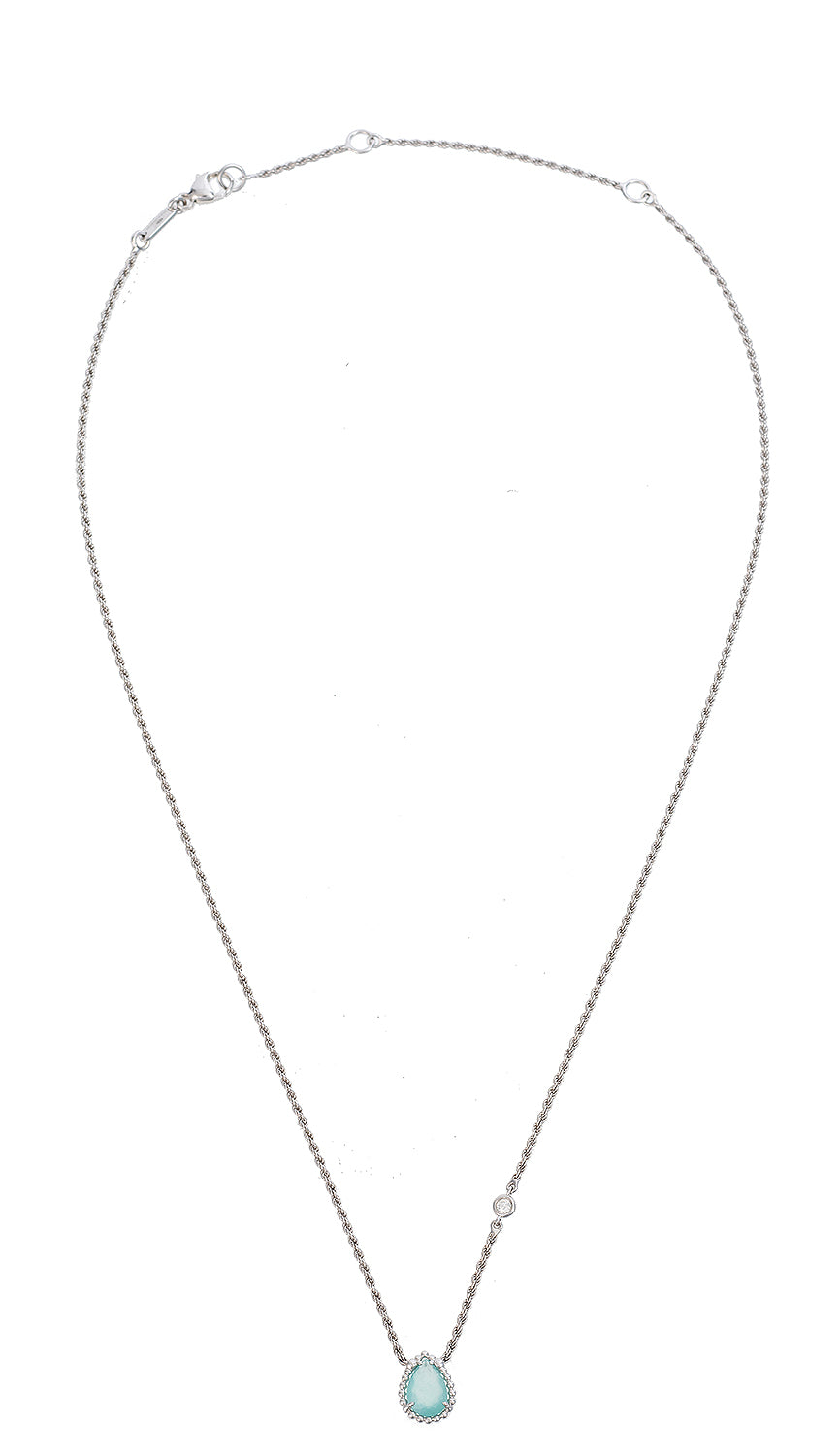 Boucheron Serpent Boheme Aquaprase White Gold XS Pendant Necklace