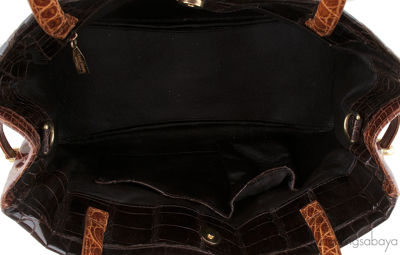 Lana Marks Positano Alligator Bag