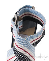 Stripe Multi-color Strappy Sandals