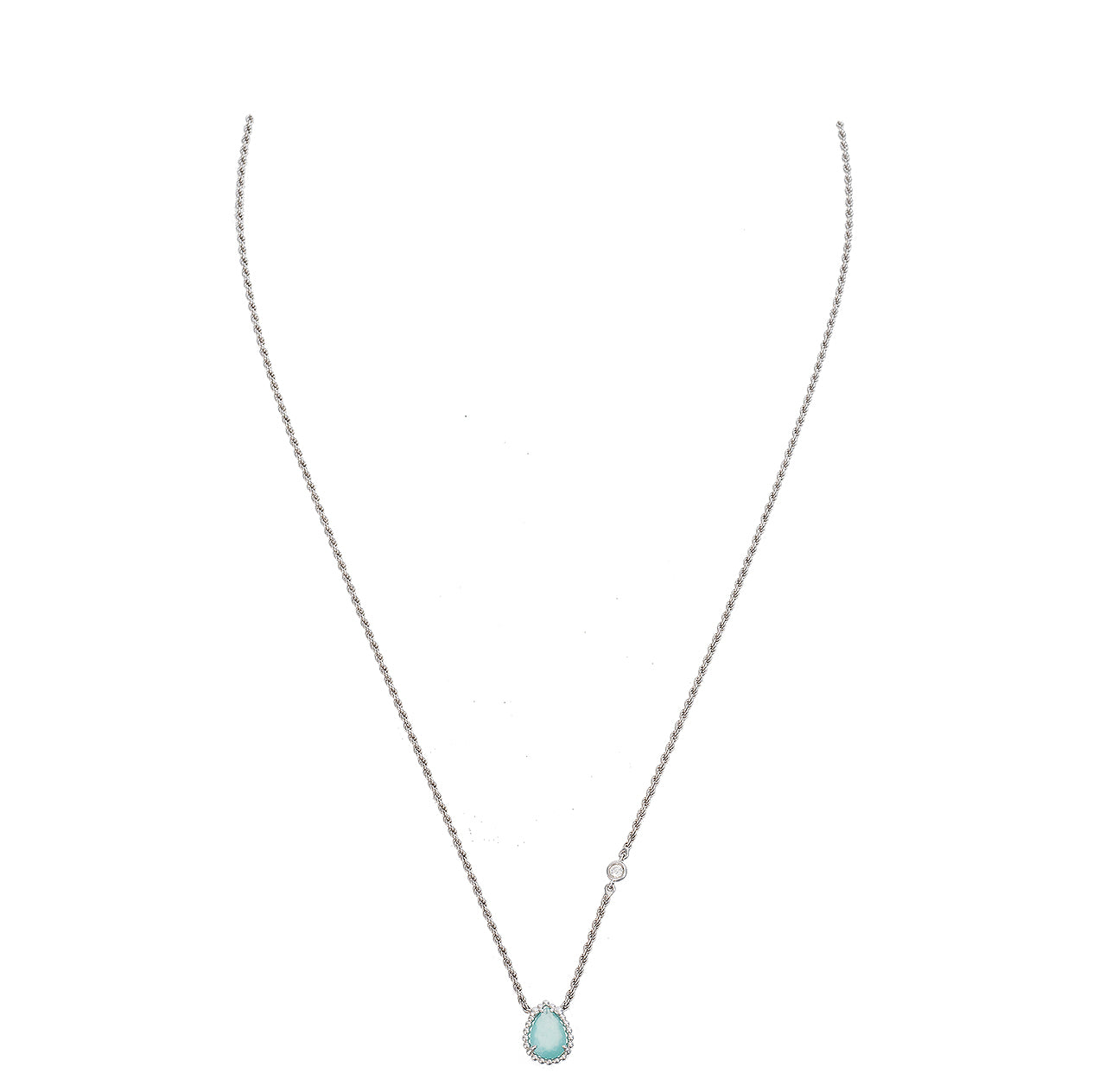 Boucheron Serpent Boheme Aquaprase White Gold XS Pendant Necklace