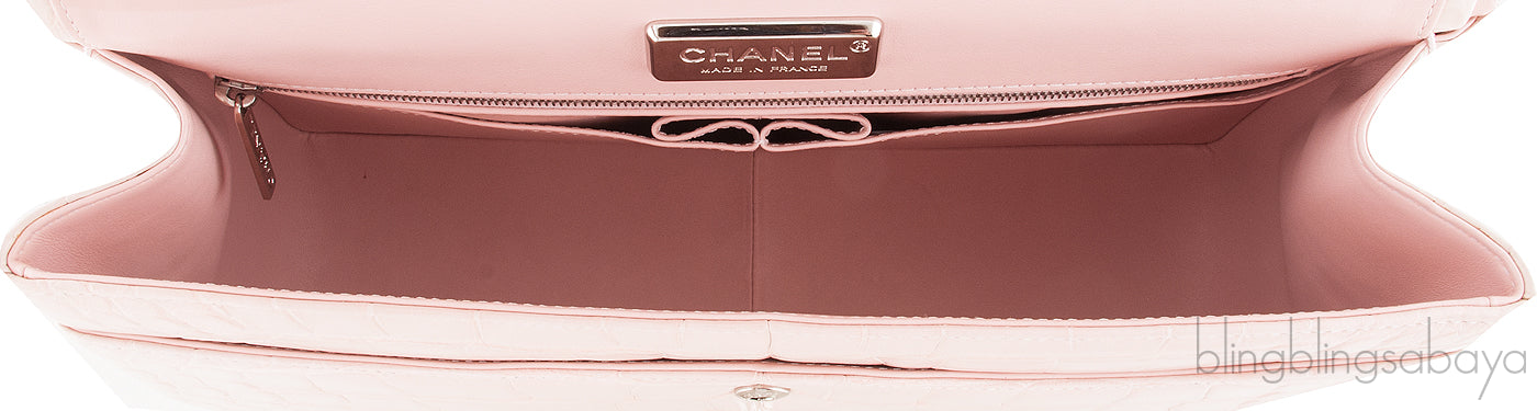 Light Pink Jumbo Crocodile Bag
