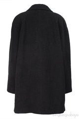 Burberry Charcoal Grey Wool Vintage Coat